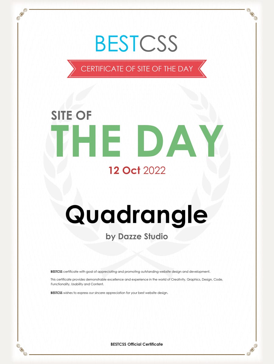bestcss-site-of-the-day-quadrangle